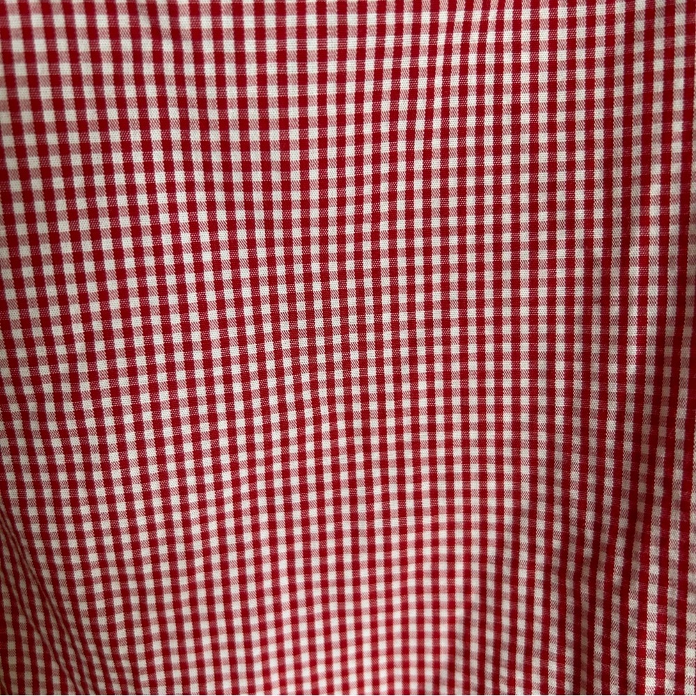 Banana Republic Red White Checked Blouse - Picture 8 of 8
